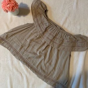 Aritzia off the shoulder blouse